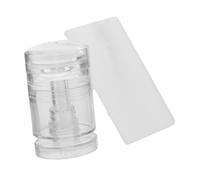 Didiseaon Adjustable French Tip Nail Stamper with Rotatable Clear Silicone Jelly Stamper for Precise French Manicure Nail Art DIY Salon Use