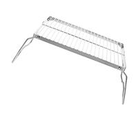 Didiseaon Adjustable Height Bbq Rack Portable Stainless Steel Grate for Camping and Outdoor Use Compact Folding Design for Easy Storage and Durability