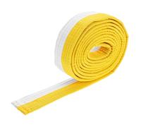 Didiseaon Adjustable Taekwondo Martial Arts Belt Yellow White for Judo Karate Aikido Adults Comfortable Grading Ranking Equipment