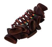 Didiseaon African Drum Bracelet Handcrafted Nuts Shell Shaker Wristband for Women Stylish Accessory Percussion Instrument for Drum Accompaniment Unique Musical