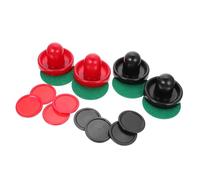 Didiseaon Air Hockey Puck and Pusher Replacement Accessories for Table Hockey Game Includes Pushers Felt Covers Pucks Parts for Family Game Night and Playrooms Random Color