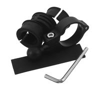 Didiseaon Aluminum Alloy 17Mm Ball Handlebar Clamp Mount Base for Motorcycle and Atv Riding Devices, Metal Fixed Bracket Compatible with Round Rails for Navigation and Action Cameras