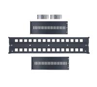 Didiseaon Aluminum Alloy Din Rail Bracket for Media Converters and Power Supply, Adjustable Depth 1-8 Inches, Fits Standard 35mm Din Rail and 19-inch Server Rack, Optimizes Airflow