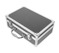 Didiseaon Aluminum Alloy Portable Tools Box with Handle, Lockable Mini Toolbox 25.5x16.5x9.5cm, Multipurpose Handheld Tool Storage Case with Foam Insert for Electricians and Travel