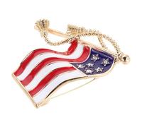 Didiseaon American Flag Unique Patriotic Design with Dazzling Rhinestone Finish Lapel Pin and Lightweight Alloy Material for Memorial Day and Fourth Suitable for Jackets and Backpacks