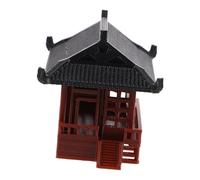 Didiseaon Ancient Architecture Mini Pavilion Model 4.8x2.5x4 Cm Resin Bonsai Decoration Micro Landscape Aquarium Ornaments Garden Decor Desk Accessory for Home and Office