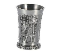 Didiseaon Ancient-style Retro Cup Unique Relief Pattern Decorative Drinking Vessel for Wine and Cocktails Bar Accessory