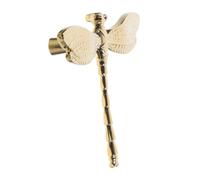 Didiseaon Antique Dragonfly Drawer Pulls Unique Brass Cabinet Knobs for Wardrobes Dressers Shoe Racks Easy to Install Vintage Style Furniture Handles