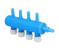 Didiseaon Aquarium Oxygen Pump Splitter Valve 4-way Compact Air Flow Regulator Blue Control Valve for Small Fish Tanks and Aquatic Pets