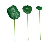 Didiseaon Artificial Lotus Leaf with Poles Floating Garden Lotus Leaves Decoration for Fish Ponds and Fountains Lightweight Realistic Artificial Foliage for Outdoor Water Features DIY and