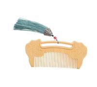 Didiseaon Artistic Boxwood Comb with Ruyi Lock Pattern Fine Tooth Design for Gentle Scalp Massage Durable Hair Care Tool present for Hair Grooming and Relaxation