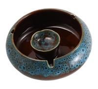 Didiseaon Ashtray with Windproof Design Large Capacity for Home and Office Ceramic Easy to Clean Desktop Ashtray Holder Elegant and Unique Smokers for Living Room