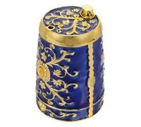 Didiseaon Automatic Toothpick Holder Press Dispenser Vintage Style Self-pressing Toothpick Box for Kitchen Dining Table Hygienic Single-handed Use Elegant Decorative Container for Home