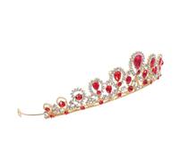 Didiseaon Baroque Crown Headdress Gold Princess Crown Hair Accessory Rhinestone Headband for Women Girls Wedding Party Prom Coronation Tiara