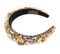 Didiseaon Baroque Elegant Rhinestone Headdress Hair Decoration Padded Sponge Comfortable Headband for Party Daily Decor