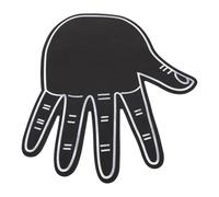 Didiseaon Black Eva Foam Fan Finger with Separated Fingers, Comfortable and Creative Large Hand Shape Cheerleading Prop for Sports Events Boosting Atmosphere and Team Spirit
