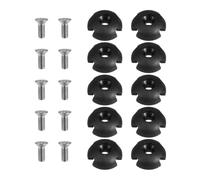 Didiseaon Black Plastic Pull Rope Buckle for Kayak and Canoeing, Lightweight and Easy to Store Kayaking Small Buckle Accessory for Cord and Rope Securement