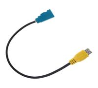 Didiseaon Black Pvc Rca Video Cable for Vehicle Reverse Camera Display Adapter, Compatible with Car Display Screens, Featuring Reverse Connection for Backup Camera Wiring Harness