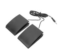 Didiseaon Black Thickened Nonslip Damper Pedal for Electronic Piano and Drum High Sensitivity Sustain Pedal with Jack Compact Lightweight Replacement Accessory for Keyboard and Electric Drum