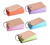 Didiseaon Blank Flash Cards Spiral Bound Note Pads for Students and Office Portable for Creative Writing Diaries and Travel Notes