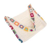 Didiseaon Bohemian Crochet Beach Bag Lightweight Mesh Tote for Women Summer Shoulder Handbag with Unique Knit Patterns Versatile for Shopping Parties Dating and Everyday Use