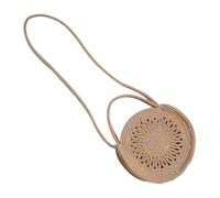 Didiseaon Boho Braided Crossbody Purse Lightweight Cotton Rope Mini Sling Bag for Women Summer Travel Beach Daily Use Chic Woven Pattern Portable Handbag