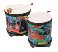 Didiseaon Bongo Drum Set for Boys and Girls 5-9, 5 6 Inch Handheld Percussion Toy, Forest Design Early Educational Bongos for Toddler Music Learning and Rhythm Play
