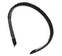 Didiseaon Braided Hair Band for Women and Girls Non-slip Wide Headband Black 1-pack for Wigs and Everyday Wear