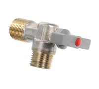 Didiseaon Brass Ball Valve Angle Stop Valve for Water Heater Full Bore 1/2 Inch with Red Mark Household Pipeline for Hot Water Systems