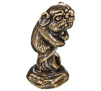 Didiseaon Brass Miniature Incense Burner Vintage Mouse Statue for Meditation Artistic Animal Decor Antique Incense Holder for Desktop Display Calming Presence for Buddhist Shrines