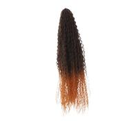 Didiseaon Brazilian High-temperature Synthetic Fiber Afro Braiding Hair Extensions Lightweight Water Wave Crochet Braids for African Festivals and Curly Style