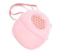 Didiseaon Breathable Hamster Carrier Bag with Soft Velvet Interior and Airflow Mesh Portable Large Shoulder Purse for Hamsters Squirrels Gerbils and Small Pets Dual-use Travel Carrier and