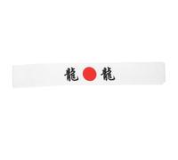 Didiseaon Breathable Japanese Headband for Karate and Chef Use Comfortable Cotton Decorative Band with Smooth Fit White Ninja Style Hair Accessory for Sports and Outdoor Activities
