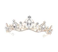 Didiseaon Bridal Tiara Crown Baroque Rhinestone Headband for Women Elegant Hair Accessories for Brides for Weddings Parties and Special Events Sparkling Jewelry for Engagements and