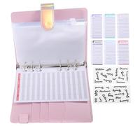 Didiseaon Budget Binder with Loose-Leaf Cash Notepad Portable Expense Tracker Kit Including Colorful Budget Transparent Pouches English Label Stickers for Financial Planning and Money