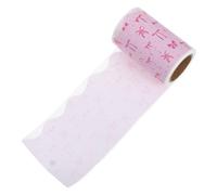 Didiseaon Bulletin Board Border Trim Bow Knot Pink 7cm X 5m Removable Scalloped Classroom Decoration Stickers for School and Office Supplies