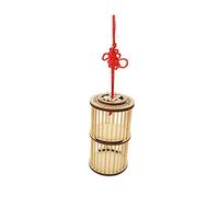 Didiseaon Cage Container Carrier Cage Cricket Transport Carrying Cage House Hanging Cage Outdoor Grasshoppers Cage Hand-made Grasshoppers Cage Storage Cage Bamboo Khaki