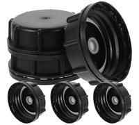 Didiseaon Can replacement parts and replacement can cap 6pcs Black ABS Rubber for gasoline can bucket leak prevention industrial drum