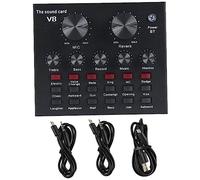 Didiseaon Capacitor Microphone Kit Phone Live Streaming Sound Card 800 Professional Audio Mixer Board Voice Changer for Podcast and Live Streamers