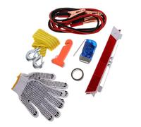 Didiseaon Car Roadside Emergency Tool Kit 8pcs Automobile Tool Set with Warning Triangle, Safety Hammer, and Tow Rope for Vehicle Breakdown and Roadside Rescue