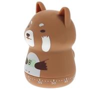 Didiseaon Cartoon Animal Shape Kitchen Timer Mechanical Countdown Timer Abs Material 60 Minutes Time Reminder for Home Baking and Student Use