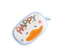 Didiseaon Cartoon Newborn Bath Sponge Towel Soft Exfoliating Mitt Hanging Rope Anti-Dropping Strap Gentle for Baby Suitable for Children Bath Time