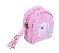 Didiseaon Cartoon Unicorn Coin Purse Mini Pu Earphone Cable Storage Bag Rainbow Cloud Horse Children’s Key Holder Travel Cute Organizer Pouch