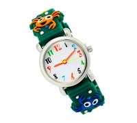 Didiseaon Cartoon Watch for Children Boys 3D Crab Pattern Wristwatch Quartz Movement Waterproof Number Lightweight Stylish Simple Lovely Creative Design for Daily Wear