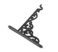 Didiseaon Cast Iron Hooks for Hanging Pot Bracket for Plants Planter Brackets Flower Basket Hanger Wall Hangers for Plants Hanging Hooks Black