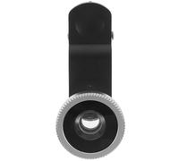 Didiseaon Cell Phone Camera Lens Clip-On 3-in-1 Super Wide Angle Macro Fisheye Aluminium Alloy Silver Easy to Install For Smartphones Crisp Detail Capture