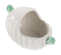 Didiseaon Ceramic Cactus-shaped Hamster Toilet for Small Pets, Decorative and Practical Bath Container for Bathroom Supplies, Portable Small Animal Sand Bath Tub for Dust Bathing