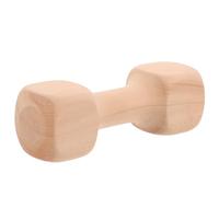 Didiseaon Chew Resistant Wooden Dumbbell Dog for Puppies and Dogs, Interactive Training Chewing That Relieves Bad Behaviour, Sturdy Puppy Supply in Khaki Colour