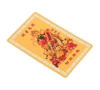 Didiseaon Chinese Amulet Card God of Auspicious Luck Charm Card Blessed by Five Wealth Gods for Prosperity Protection and Happiness in Weddings Birthdays Business Events
