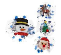Didiseaon Christmas Hairpins Girls Women Hair Clips 4 Pack Cute Hairpin Set Xmas Hair Decorations Party Accessory